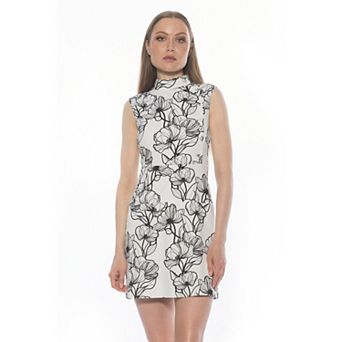 Women's ALEXIA ADMOR Sleeveless Button Down Fit And Flare Dress