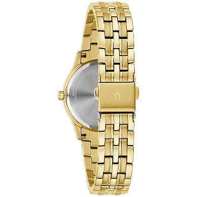 Bulova Women's Classic Gold Tone Stainless Steel Bracelet Watch - 97L168