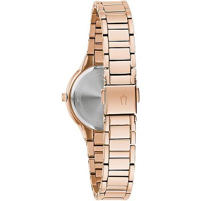 Kohl\'s Rose Gold and Black Crystal Accent Women\'s Watch Womens Rose Gold Watches, Jewelry | Kohl main image 3