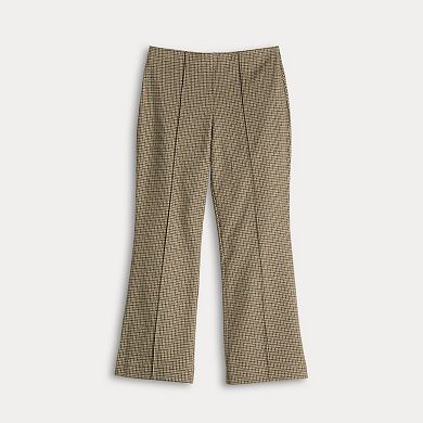 Women's Simply Vera Vera Wang Pintuck Ponte Kick Flare Pants