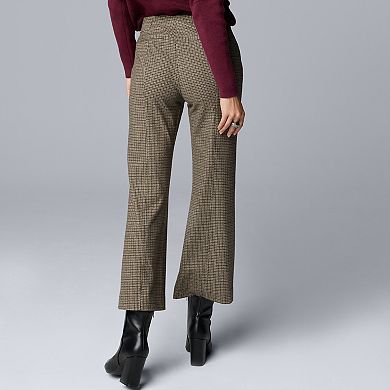Women's Simply Vera Vera Wang Pintuck Ponte Kick Flare Pants