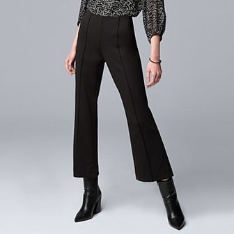 Women's Simply Vera Vera Wang Pintuck Ponte Kick Flare Pants