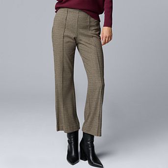 Women's Simply Vera Vera Wang Pintuck Ponte Kick Flare Pants