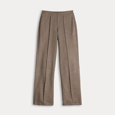 Women's Simply Vera Vera Wang High Rise Wide Leg Scuba Knit Pants