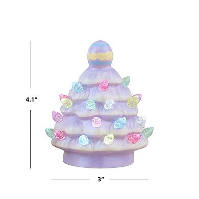 Mr. Cottontail Mini Ceramic Easter Trees Set of 3