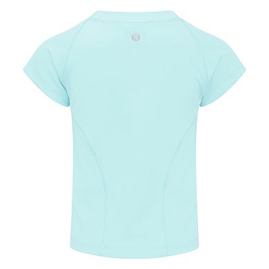 Girls 4-6x Layer 8 Ribbed Active Tee & Stretch Woven Shorts Set