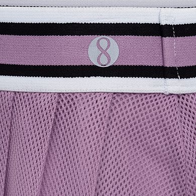 Girls 4-6x Layer 8 Ribbed Active Tee & Stretch Woven Skort Set