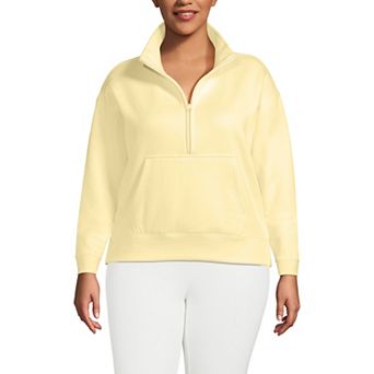 Plus Size Lands' End Serious Sweats Long Sleeve Half Zip Sweatshirt