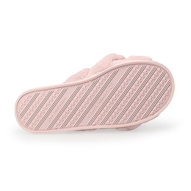 LC Lauren Conrad Multi Strap Women's Fur Slide Slippers
