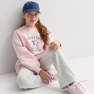 Girls 7-16 Tek Gear® Oversized Seamed Sweatshirt
