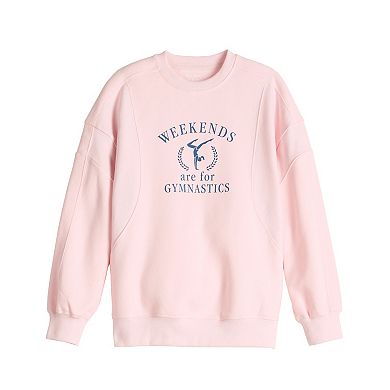 Girls 7-16 Tek Gear® Oversized Seamed Sweatshirt