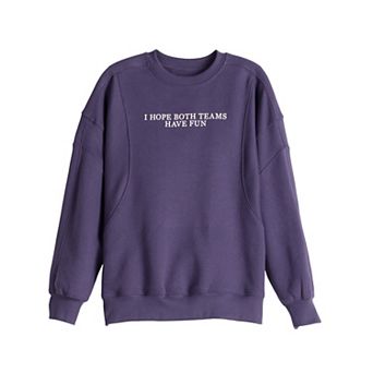 Girls 7-16 Tek Gear® Oversized Seamed Sweatshirt