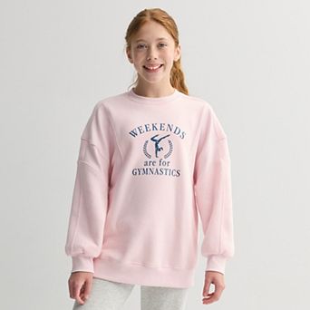 Girls 7-16 Tek Gear® Oversized Seamed Sweatshirt