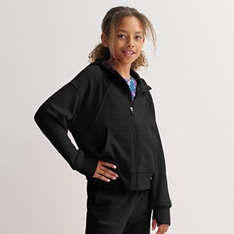 Girls 7-16 Tek Gear® Seamed Zip Front Hooded Jacket