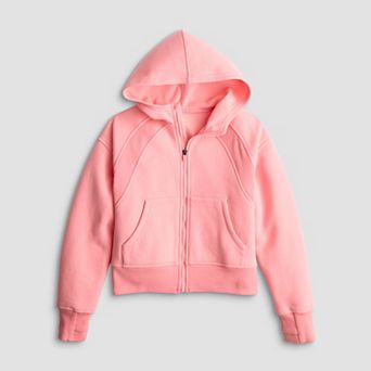 Girls 7-16 Tek Gear® Seamed Fleece Zip-Up Hoodie