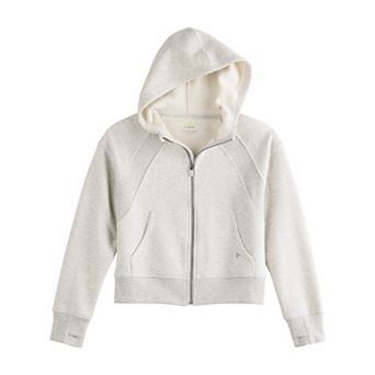 Girls 7-16 Tek Gear® Seamed Zip Front Hooded Jacket