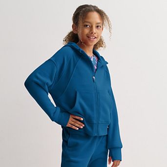 Girls 7-16 Tek Gear® Seamed Zip Front Hooded Jacket