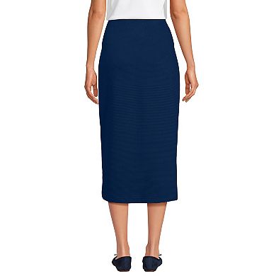 Women's Lands' End Starfish Side Zip Midi Skirt