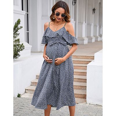 flowy dress with ruffles Mable Floral Tiered Ruffle Maxi Dress