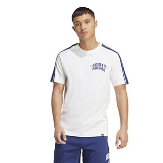 Mens adidas Collegiate Script Graphic Sportswear T-Shirt