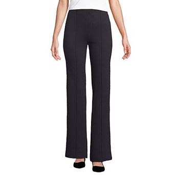 Petite Lands' End High Rise Pintuck Bootcut Pants