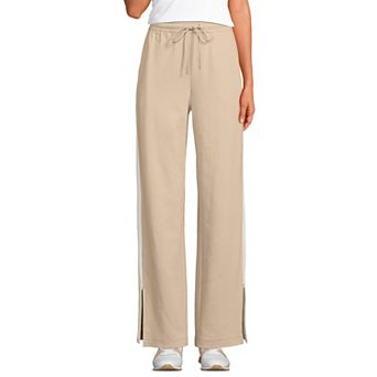 Women's Lands' End Sport Knit High Rise Relaxed Straight Leg Pants
