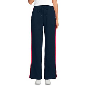 Women's Lands' End Sport Knit High Rise Relaxed Straight Leg Pants