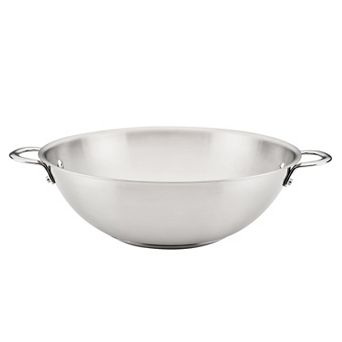Rachael Ray® 14 in Professional Stainless Steel Induction Wok