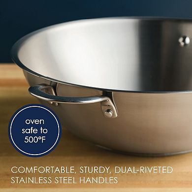 Rachael Ray® 14-in. Professional Stainless Steel Induction Wok