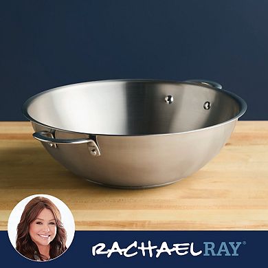 Rachael Ray® 14-in. Professional Stainless Steel Induction Wok