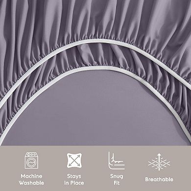 Hearth & Harbor 6 Piece Sheet Set - 21 inch Deep Pocket Fitted Sheet