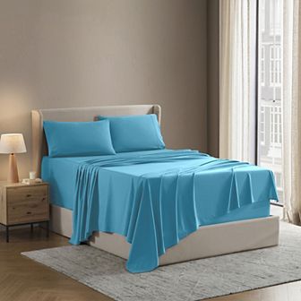 Hearth & Harbor 6 pc Sheet Set - 21 inch Deep Pocket Fitted Sheet