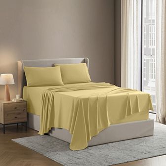 Hearth & Harbor 6 pc Sheet Set - 21 inch Deep Pocket Fitted Sheet