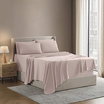 Hearth & Harbor 6 pc Sheet Set - 21 inch Deep Pocket Fitted Sheet