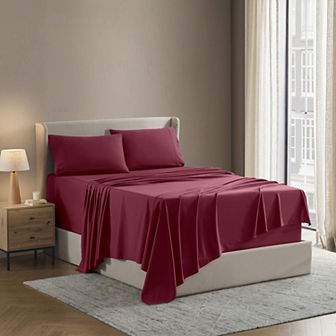 Hearth & Harbor 6 pc Sheet Set - 21 inch Deep Pocket Fitted Sheet