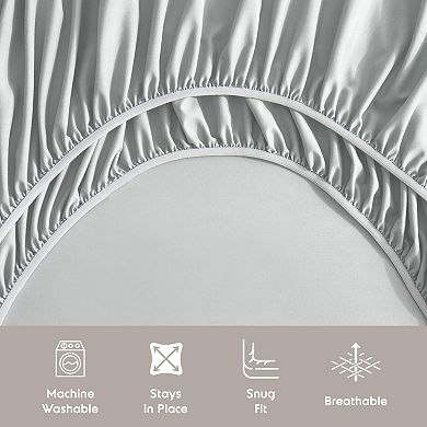 Hearth & Harbor 6 Piece Sheet Set - 21 inch Deep Pocket Fitted Sheet