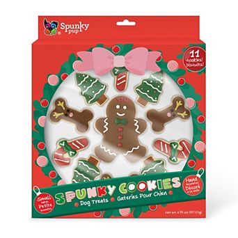 Spunky Pup 11 pc Holiday Assorted Frosted Cookie Dog Treat Set