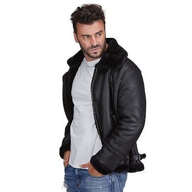 Braveman Faux Shearling Bomber Jacket