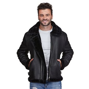 Braveman Faux Shearling Bomber Jacket