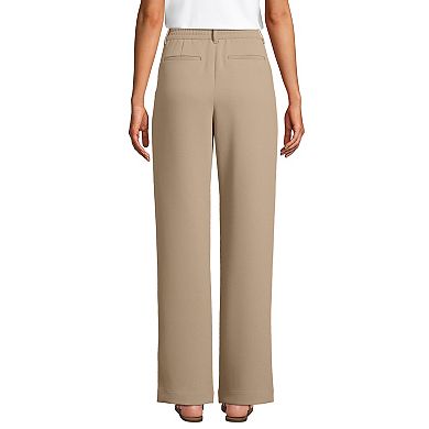 Women's Lands' End High Rise Pleated Wide Leg Pants
