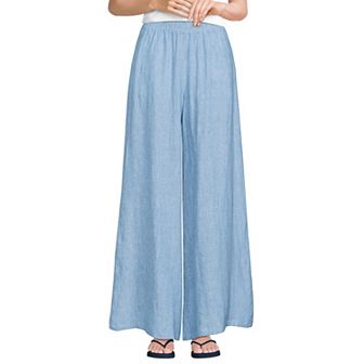 Women's Lands' End High Rise Palazzo Pants