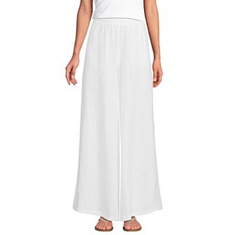 Women's Lands' End High Rise Palazzo Pants
