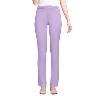 Women's Lands' End Stretch Chino High Rise Slim Pants