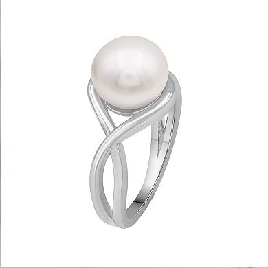 Jewelexcess Sterling Silver Freshwater Cultured Pearl Ring