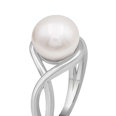 Jewelexcess Sterling Silver Freshwater Cultured Pearl Ring