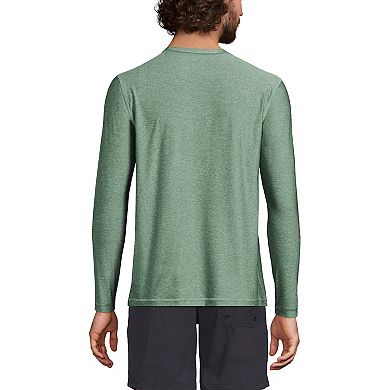 Men's Lands' End Long Sleeve UPF 50 Swim Tee