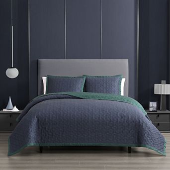 Bebejan 100% Cotton Sateen 3 pc Textured Quilted Coverlet Set