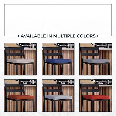 Chelsea Patio Bar Stool in Powder-Coated Aluminum Frame with Removable Cushion