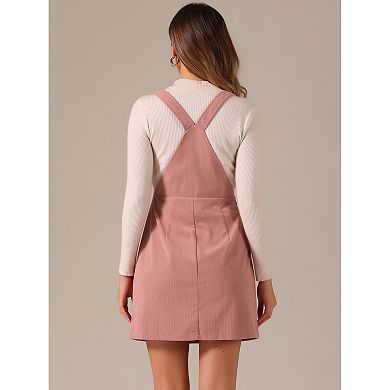 Women's Floral Print Adjustable Strap Casual Overall Dresses