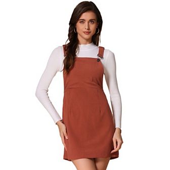 Women's Floral Print Adjustable Strap Casual Overall Dresses